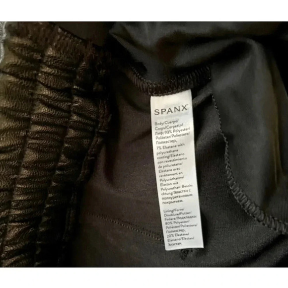 NWT Spanx Leather Like Jogger Pants - Picture 5 of 5